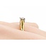 Ring Engagement Solitaire .50ct Round Diamond 18ky sz5 224110315