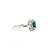 Ring Halo .04ctw Round Diamonds .30ct Emerald 14kw sz5 224110179