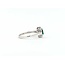 Ring Halo .04ctw Round Diamonds .30ct Emerald 14kw sz5 224110179