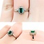 Ring Halo .04ctw Round Diamonds .30ct Emerald 14kw sz5 224110179