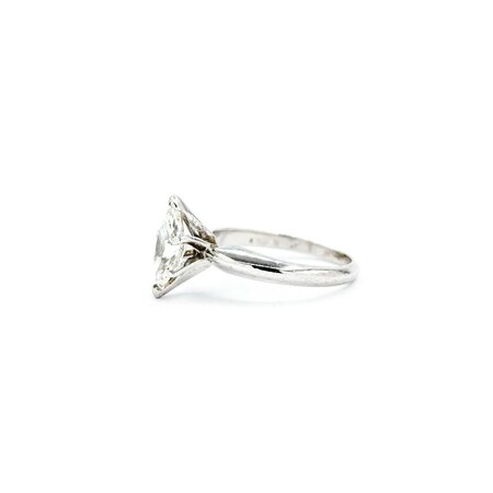 Ring Engagement Solitaire 1.0ct Marquise Diamond Platinum sz5 224110316