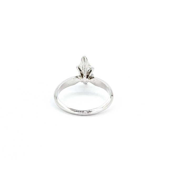 Ring Engagement Solitaire 1.0ct Marquise Diamond Platinum sz5 224110316