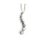 Pendant Journey w/chain 1.00ctw Round Diamonds 25x4mm 14kw 20"" 224111004
