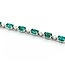 Bracelet .72ctw Round Diamonds 7ctw Emeralds 18kw 7" 4mm 224123251
