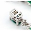 Bracelet .72ctw Round Diamonds 7ctw Emeralds 18kw 7" 4mm 224123251