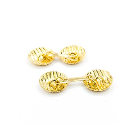 Cufflinks Ribbed 18ky 224126604