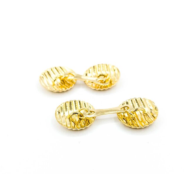 Cufflinks Ribbed 18ky 224126604