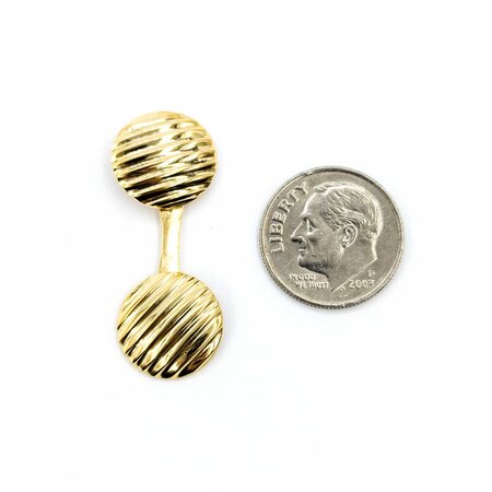 Cufflinks Ribbed 18ky 224126604