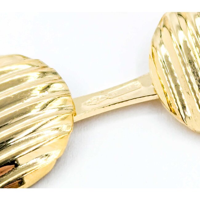 Cufflinks Ribbed 18ky 224126604