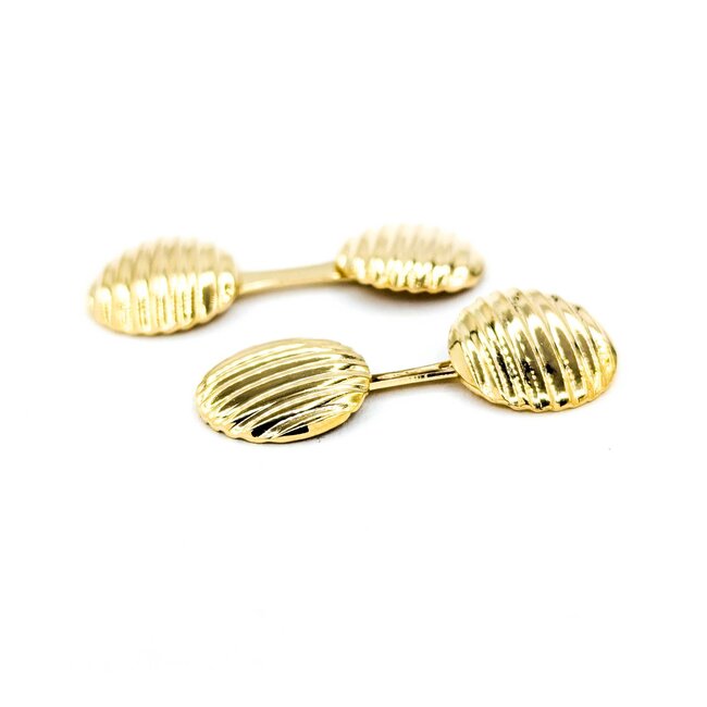 Cufflinks Ribbed 18ky 224126604