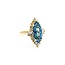Ring Halo 1.00ctw Round/Baguette Diamonds 5.05ct Topaz 14ky sz8 224120178