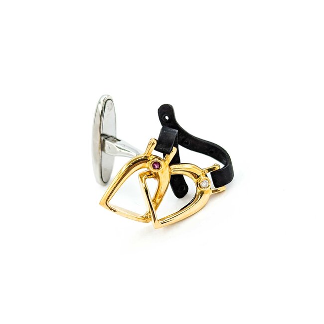 Cufflinks  Horse Stirrups 18ktt 224126602