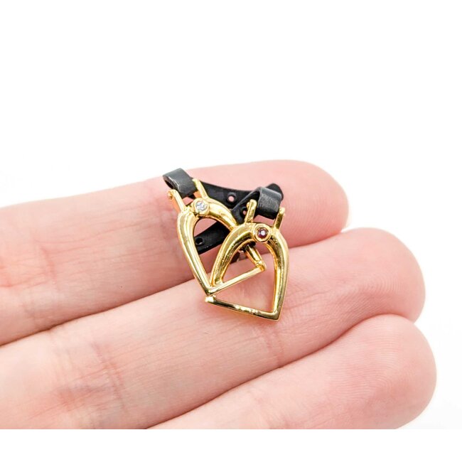 Cufflinks  Horse Stirrups 18ktt 224126602