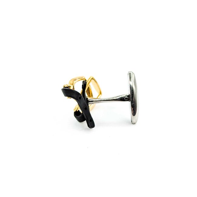 Cufflinks  Horse Stirrups 18ktt 224126602