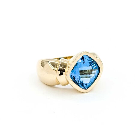 Ring Bezel Set 5.36ct Topaz 14ky 224120185