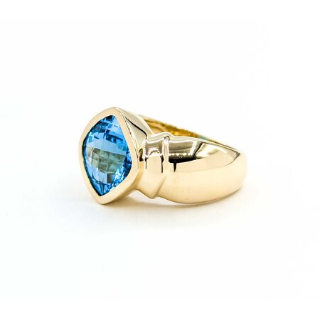 Ring Bezel Set 5.36ct Topaz 14ky 224120185