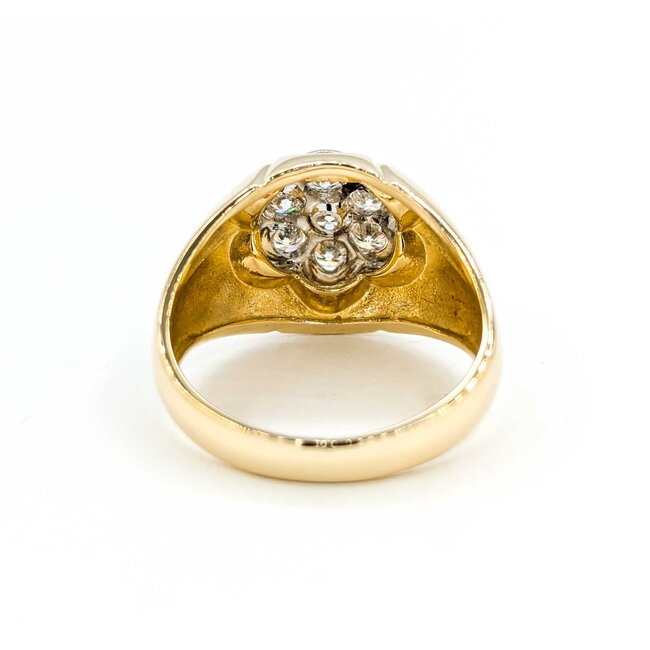 Ring 7 Stone .70ctw Round Diamonds 14ky sz10 224120004