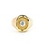 Ring Solitaire .60ct Round Diamond Textured 14ky sz11 224120005