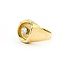 Ring Solitaire .60ct Round Diamond Textured 14ky sz11 224120005