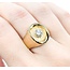 Ring Solitaire .60ct Round Diamond Textured 14ky sz11 224120005