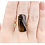 Ring Hand Florentine 15.5x12.5 Smokey Quartz 14ky sz7 224120181