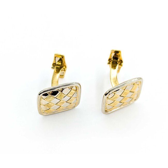 Cufflinks Weave Pattern 18ktt 224126603