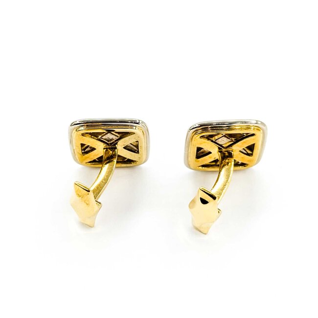 Cufflinks Weave Pattern 18ktt 224126603