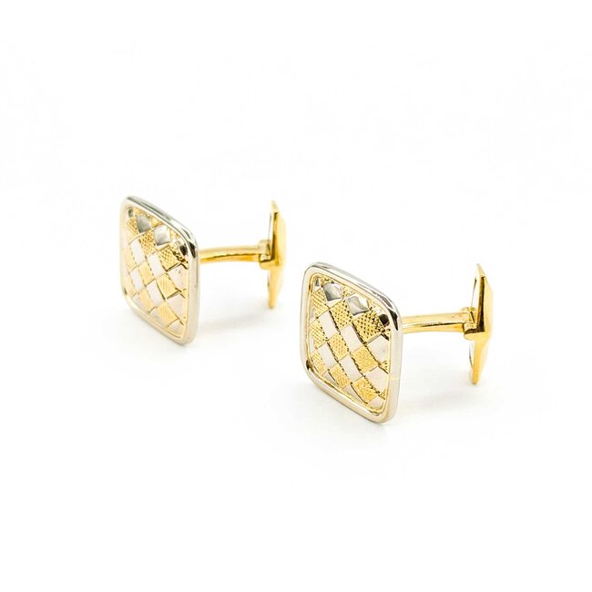 Cufflinks Weave Pattern 18ktt 224126603