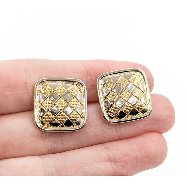Cufflinks Weave Pattern 18ktt 224126603