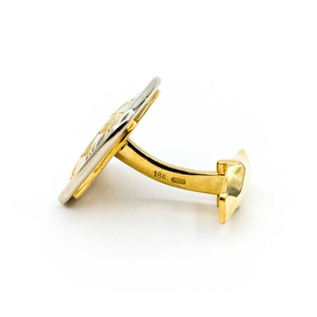 Cufflinks Weave Pattern 18ktt 224126603