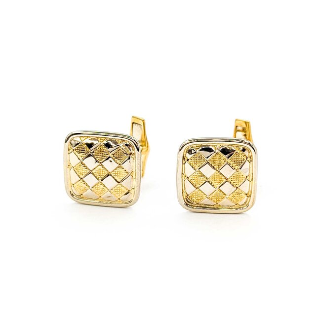 Cufflinks Weave Pattern 18ktt 224126603