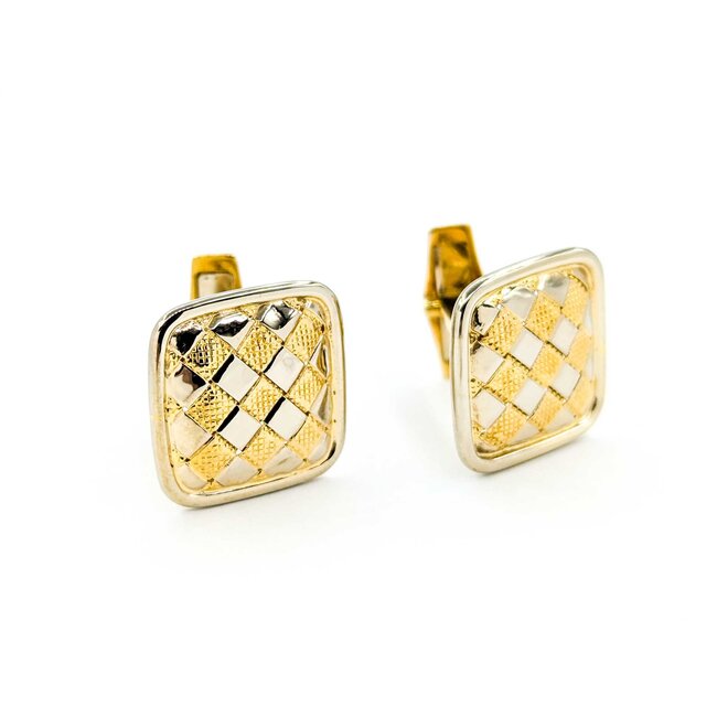 Cufflinks Weave Pattern 18ktt 224126603