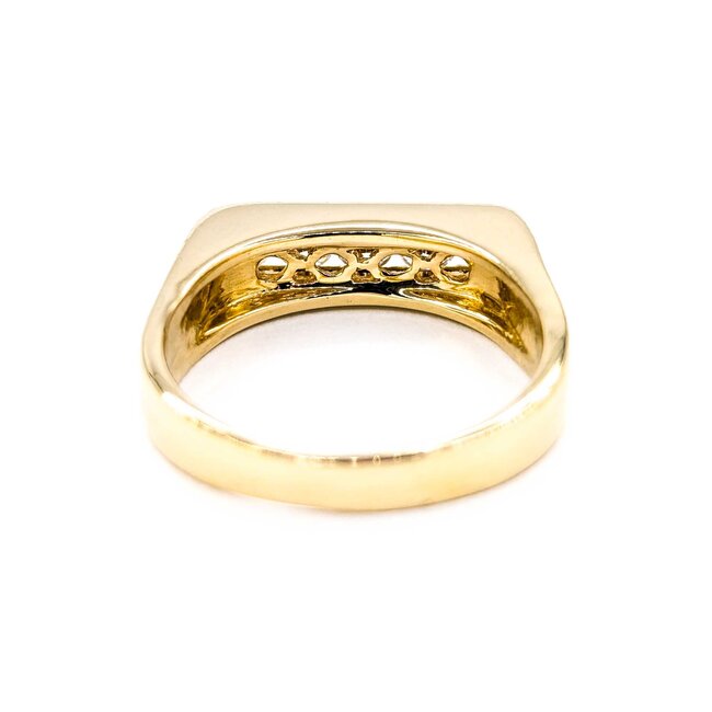 Ring 5 Stone 1.0ctw Round Diamonds Channel Set 18ky sz10.5 224120003