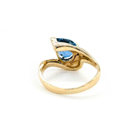 Ring Solitaire 2.35ct Pear Topaz 14ky sz6 224110208