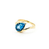  Ring Solitaire 2.35ct Pear Topaz 14ky sz6 224110208