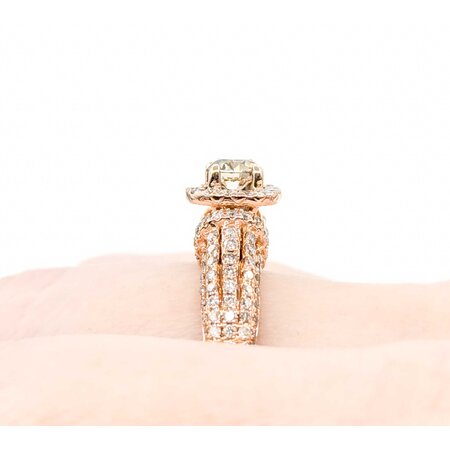 Ring Engagement 1.60ctw Round Diamonds 14kr sz8 124060305