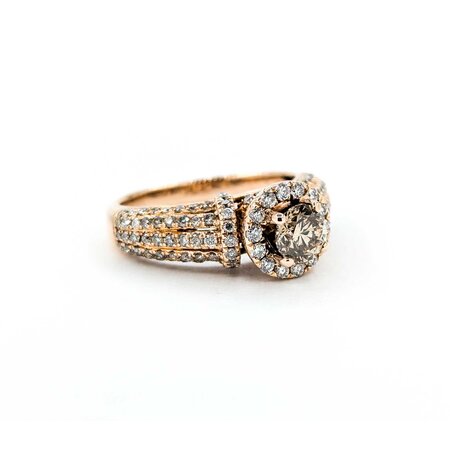 Ring Engagement 1.60ctw Round Diamonds 14kr sz8 124060305