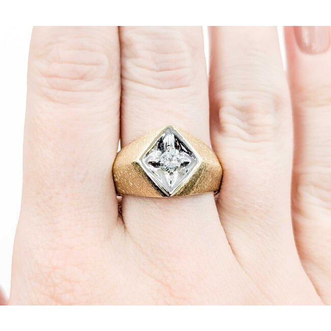 Ring .25ct Round Diamond 14ky sz10.5 224120001