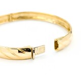  Bracelet 18ky Hinged Bangle 7" 8mm 224123502