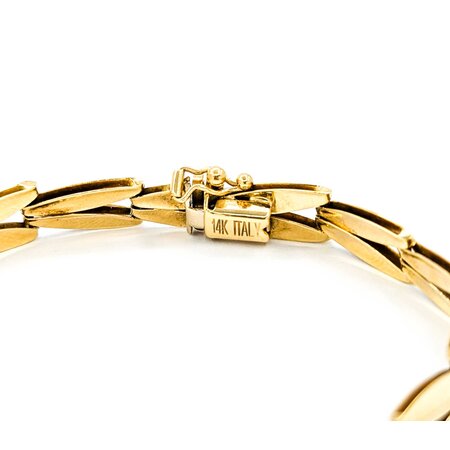 Bracelet 14ky "V" Link 7" 7mm 224113504