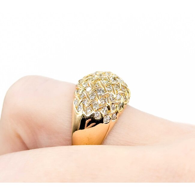 Ring 1.00ctw Round Dimonds Cross Hatched 18ky sz5.75 224120002