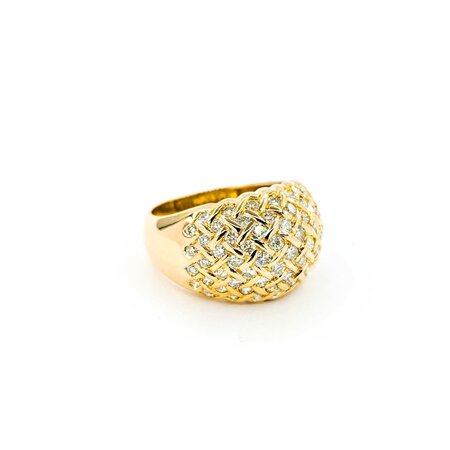 Ring 1.00ctw Round Dimonds Cross Hatched 18ky sz5.75 224120002