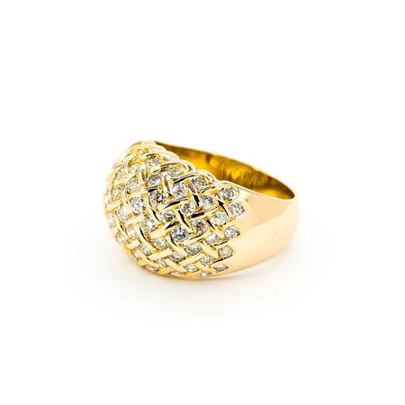 Ring 1.00ctw Round Dimonds Cross Hatched 18ky sz5.75 224120002