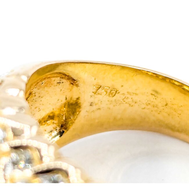 Ring 1.00ctw Round Dimonds Cross Hatched 18ky sz5.75 224120002