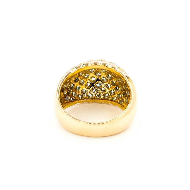 Ring 1.00ctw Round Dimonds Cross Hatched 18ky sz5.75 224120002