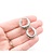 Earrings Huggies Floral Pattern 19.5x9.5mm 18kw 224114302