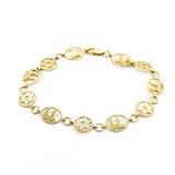  Bracelet 14ky Chai Star of David 7.5" 9.5mm 224113503