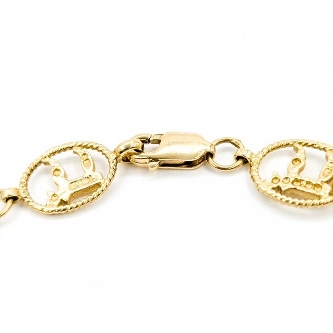 Bracelet 14ky Chai Star of David 7.5" 9.5mm 224113503