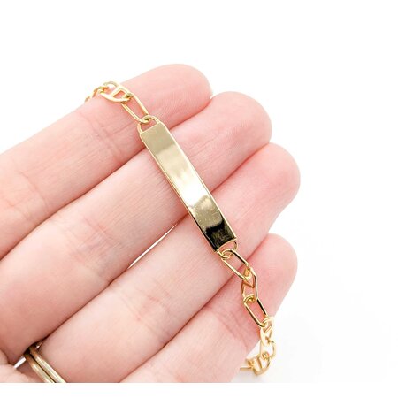 Bracelet 18ky ID Bracelet 7.5" 5.5mm 224123501