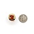 Earrings 6.6ctw Synthetic Orange Sapphire .5x.5"mm 14ky 124114150